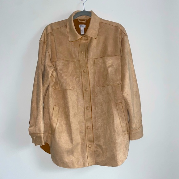 Beige Shacket / Chore Coat - Picture 2 of 9